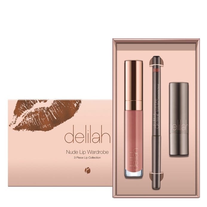 Delilah Nude Lip Wardrobe Set