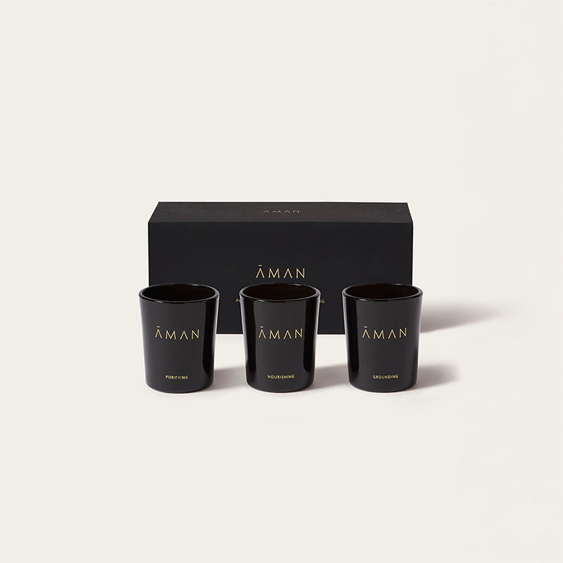 Trio de mini bougies spa