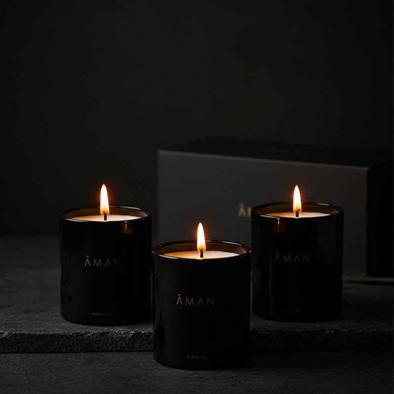 Trio de mini bougies spa