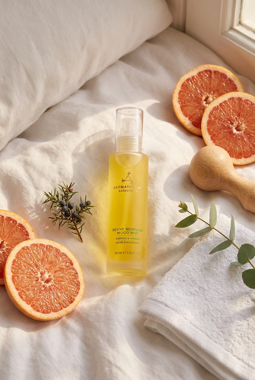 Aromatherapy Associates Revive Morning Mood Mist sfeer bed