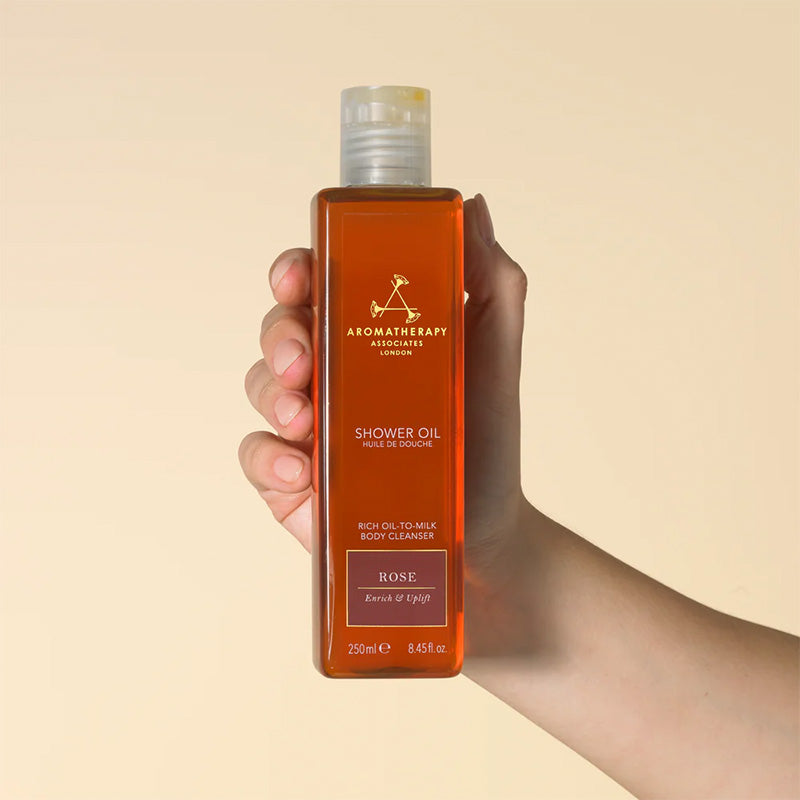 Aromatherapy Associates Rose Shower Oil 250ml RN540250 642498013003 Bad & Douche,Lichaam,lichaamsolie Aromatherapy Associates Body Oil RETREAT