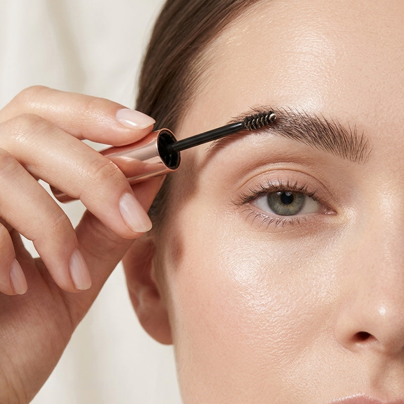 Delilah Brow Shape Defining Brow Gel 1902 Sable 5060393930792 Gel,Make-up,Merk_Delilah,Wenkbrauw gel,Wenkbrauwen Delilah Eyebrow Stencils RETREAT