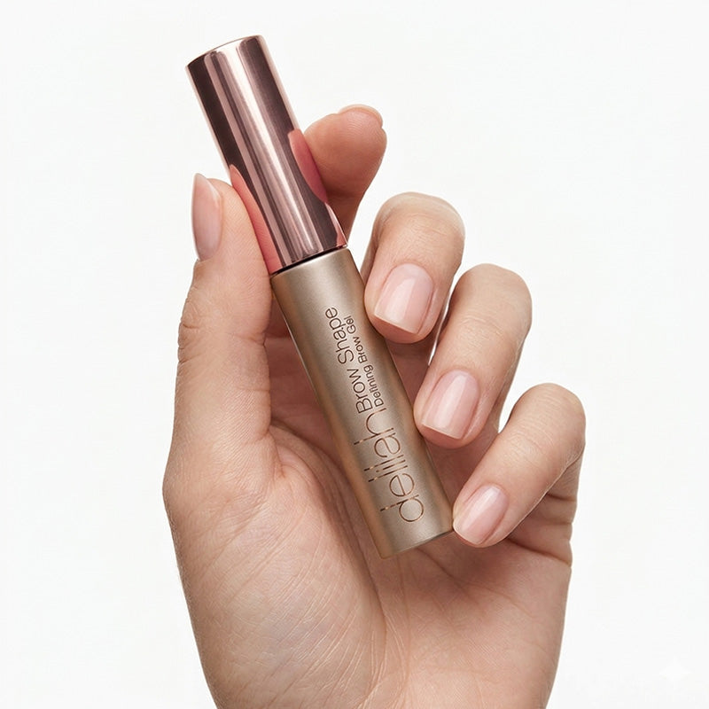 Delilah Brow Shape Defining Brow Gel 1902 Sable 5060393930792 Gel,Make-up,Merk_Delilah,Wenkbrauw gel,Wenkbrauwen Delilah Eyebrow Stencils RETREAT