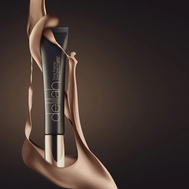 Delilah Time Frame Future Resist Foundation SPF20 4207 Chestnut 5060393930181 Foundation,Gezicht,Huidtype_droog,Make-up,Spf Make-up,Teint & Huid,Zon,Zonbescherming Delilah Foundations & Concealers RETREAT