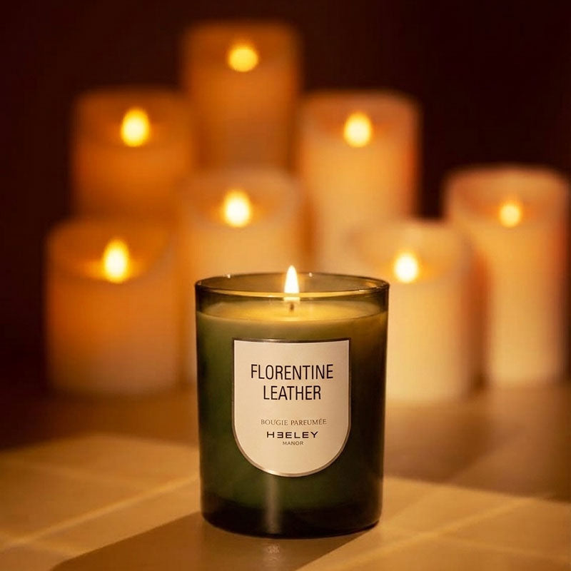 Florentine Leather Candle