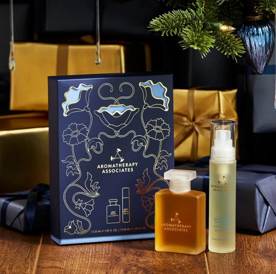 Holidays Aromatherapy Associates A Gift of Sleep Deep Relax Bodycare Gift Set 