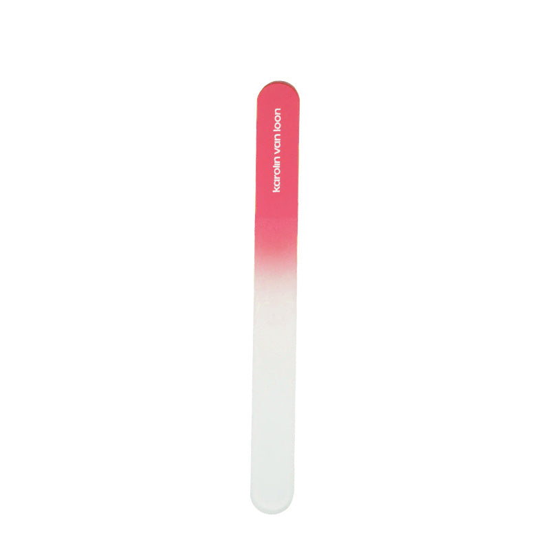La doucher, glass nail file