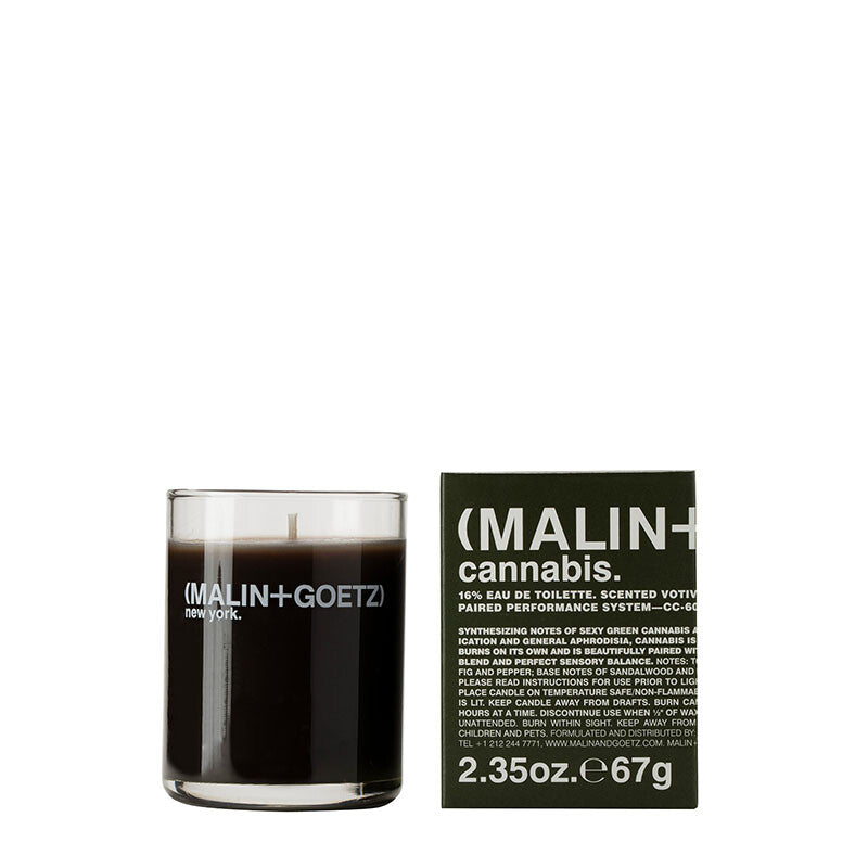 (MALIN+GOETZ) Cannabis Votive 67g CC-605-67 891211000305 Geurkaarsen,Interieur,Merk_(MALIN + GOETZ),Parfumkaarsen,Sets & Travel,Thuis Malin+Goetz Candles RETREAT
