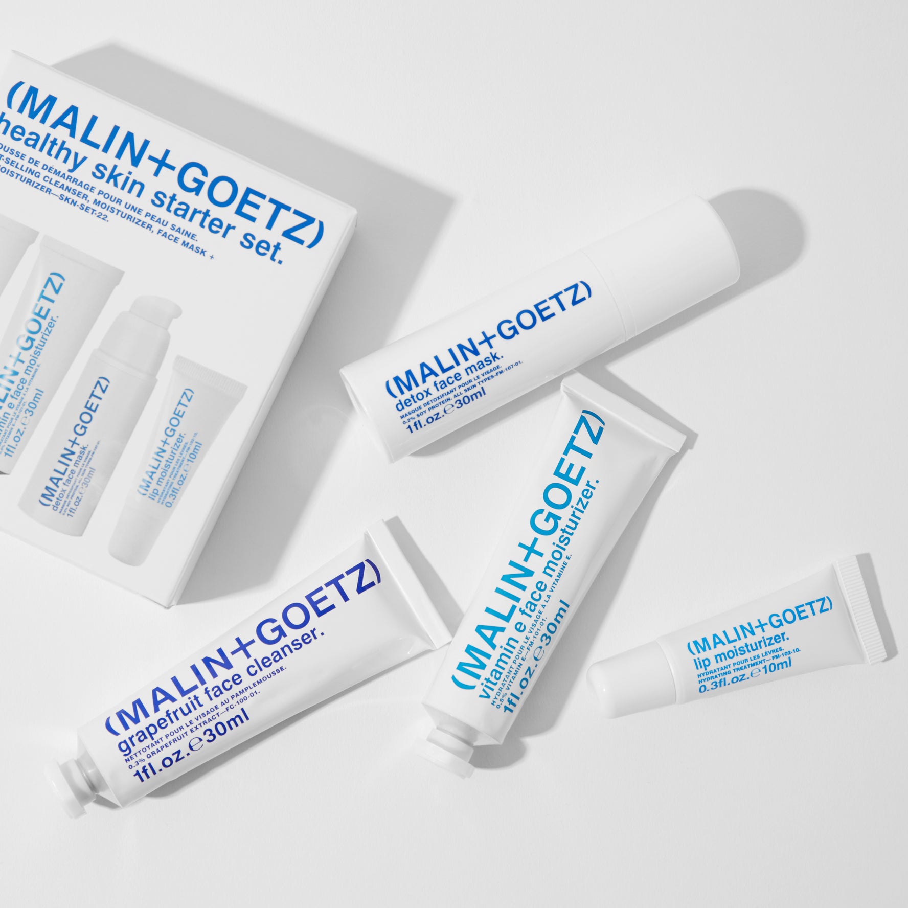 (MALIN+GOETZ) Healthy Skin Starter Set SKN-SET-22 850026558357 Cadeaus,Cadeausets,Gezicht,Gezonde huid,Giftsets,Huidverzorging,Merk_(MALIN + GOETZ),Op Reis,Reissets,Sets,Travelsize Malin+Goetz Cosmetics RETREAT
