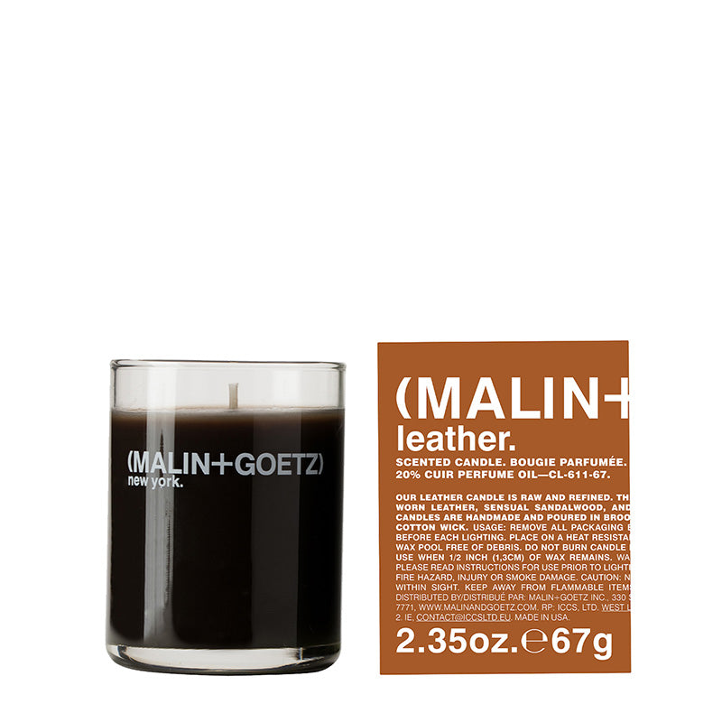 Bougie en cuir
