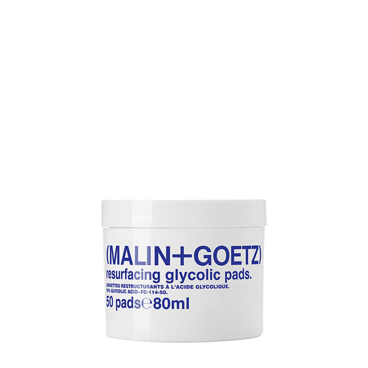 (MALIN+GOETZ) Resurfacing Glycolic Pads 50 Pads FC-114-50 891211000893 Categorie_Gelaat,Exfoliant,Exfolianten,Gelaat,Gezicht,Huidverzorging,Merk_(MALIN + GOETZ),Treatments Malin+Goetz Facial Cleansers RETREAT