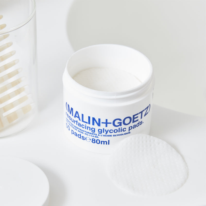 (MALIN+GOETZ) Resurfacing Glycolic Pads 50 Pads FC-114-50 891211000893 Categorie_Gelaat,Exfoliant,Exfolianten,Gelaat,Gezicht,Huidverzorging,Merk_(MALIN + GOETZ),Treatments Malin+Goetz Facial Cleansers RETREAT