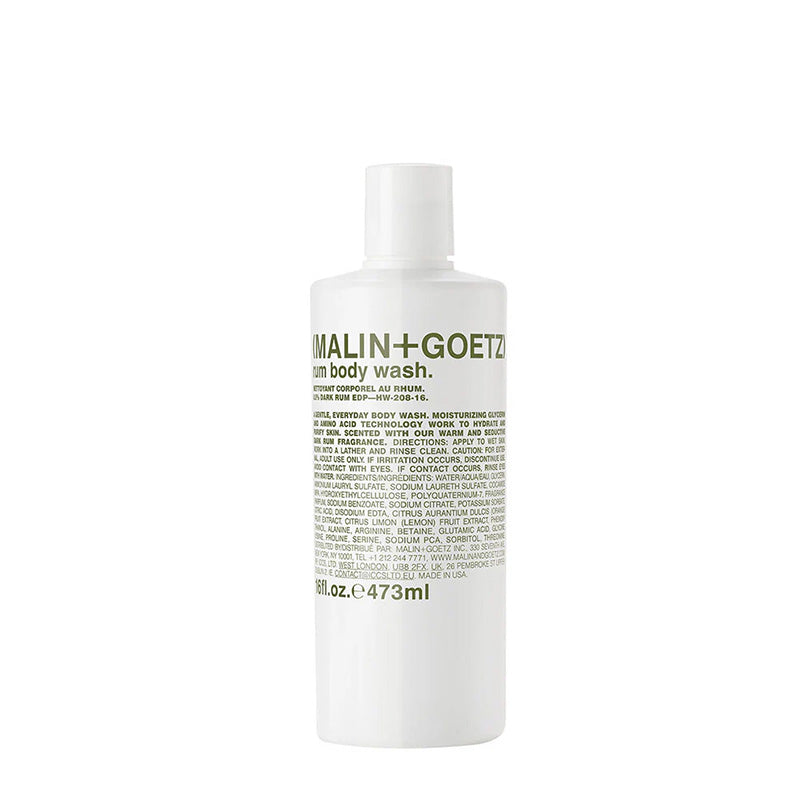 (MALIN+GOETZ) Rum Hand+Body Wash 250ml HW-208-250 850036185895 Body wash,Categorie_Bad & Douche,Categorie_Handverzorging,Categorie_Lichaam,Douche en Badschuim,Hand care,Handverzorging,Handzeep,Huidverzorging,Lichaam,Merk_(MALIN + GOETZ) Malin+Goetz Body W