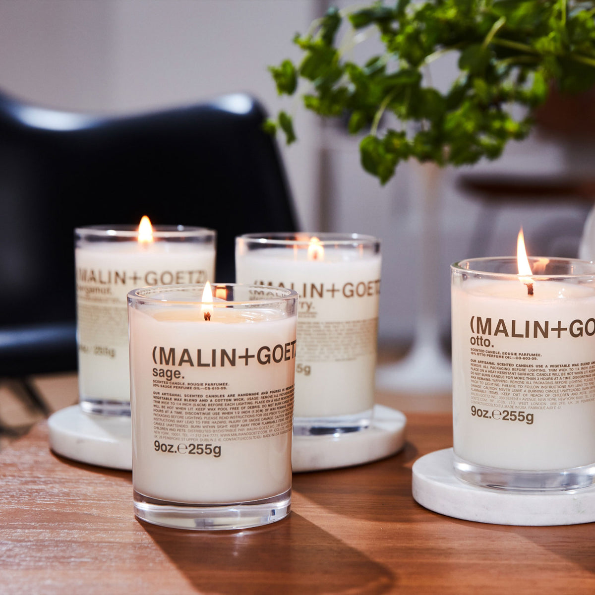 (MALIN+GOETZ) Sage Candle 255g CS-610-09 856571005926 Categorie_Parfumkaarsen,Geurkaarsen,Interieur,Merk_(MALIN + GOETZ),Parfumkaarsen,Thuis Malin+Goetz Candles RETREAT