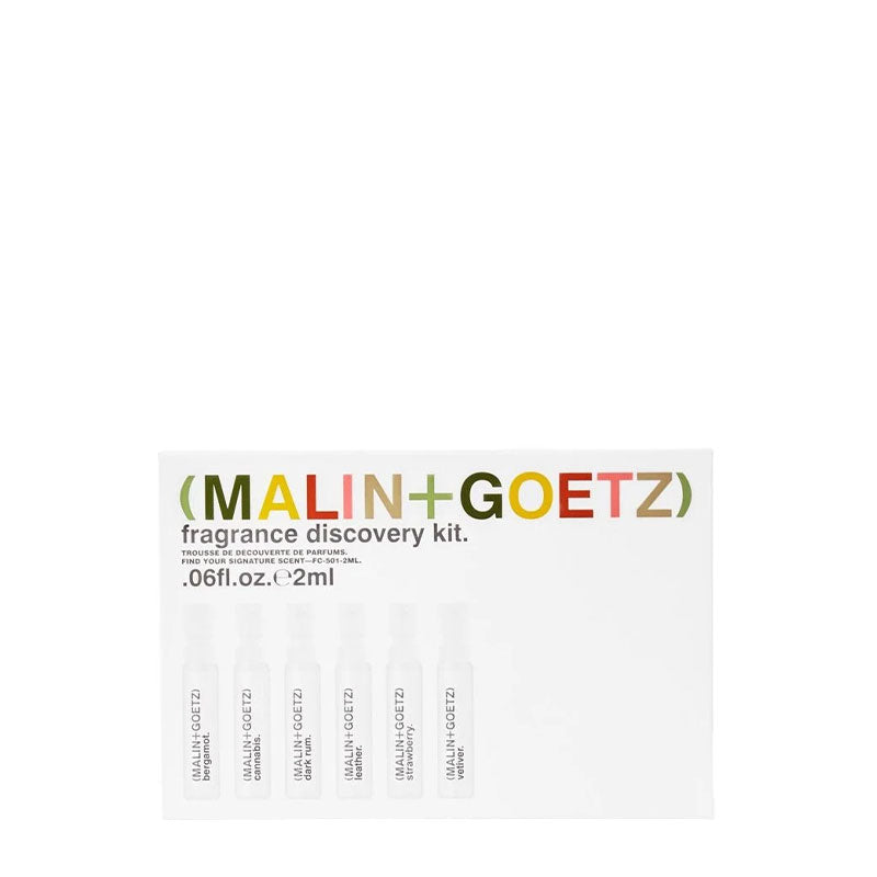 (MALIN+GOETZ) Fragrance Discovery Kit 6x2ml FC-501-2ML 850026558661 Cadeausets,Categorie_Sets & Travel,Discovery Sets,Eau de Parfum,Gifts,Giftsets,Op Reis,Parfum,Sets,Sets & Travel Malin+Goetz Perfumes & Colognes RETREAT