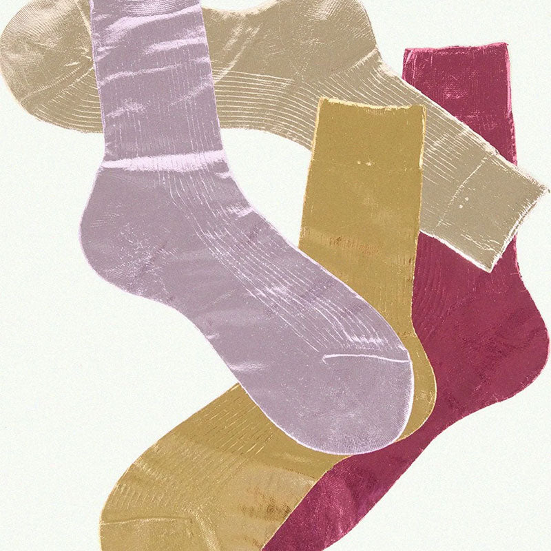 Laminated Socks Platino