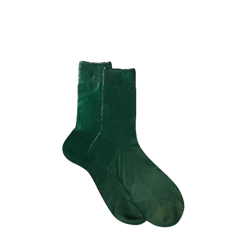Laminated Socks Forest Green