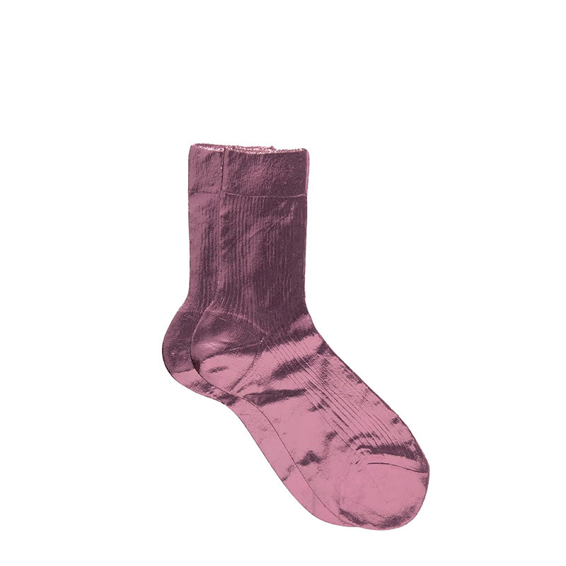 Laminated Socks Bordeaux