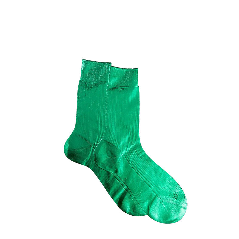 Laminated Socks Emerald