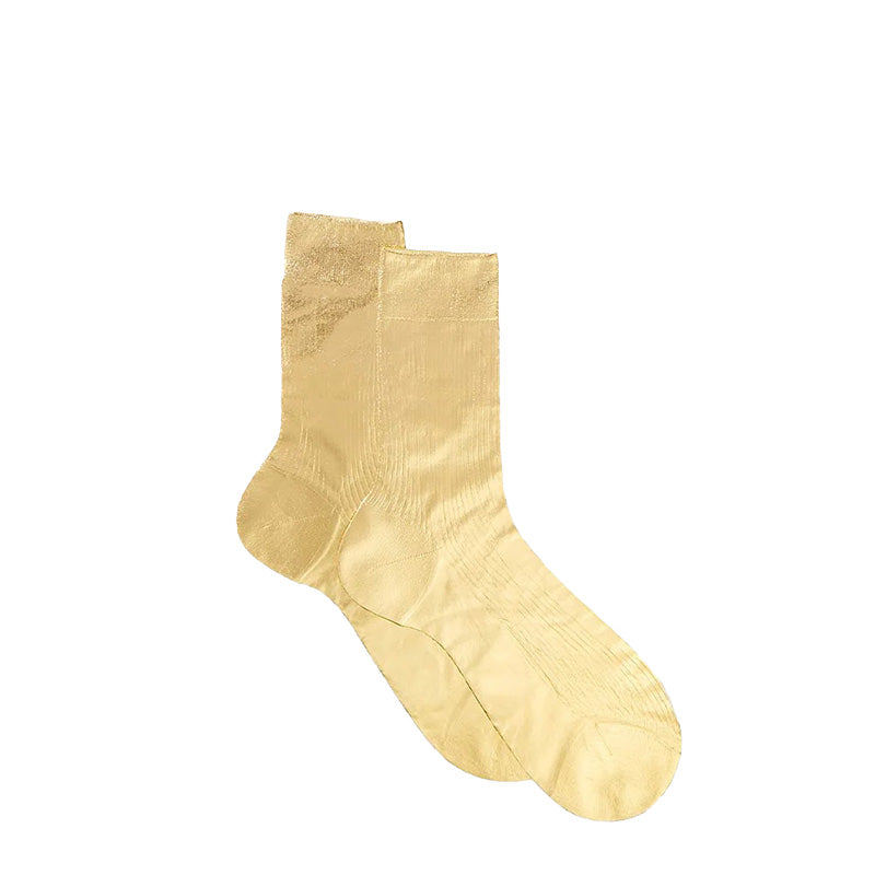 Laminated Socks Gold