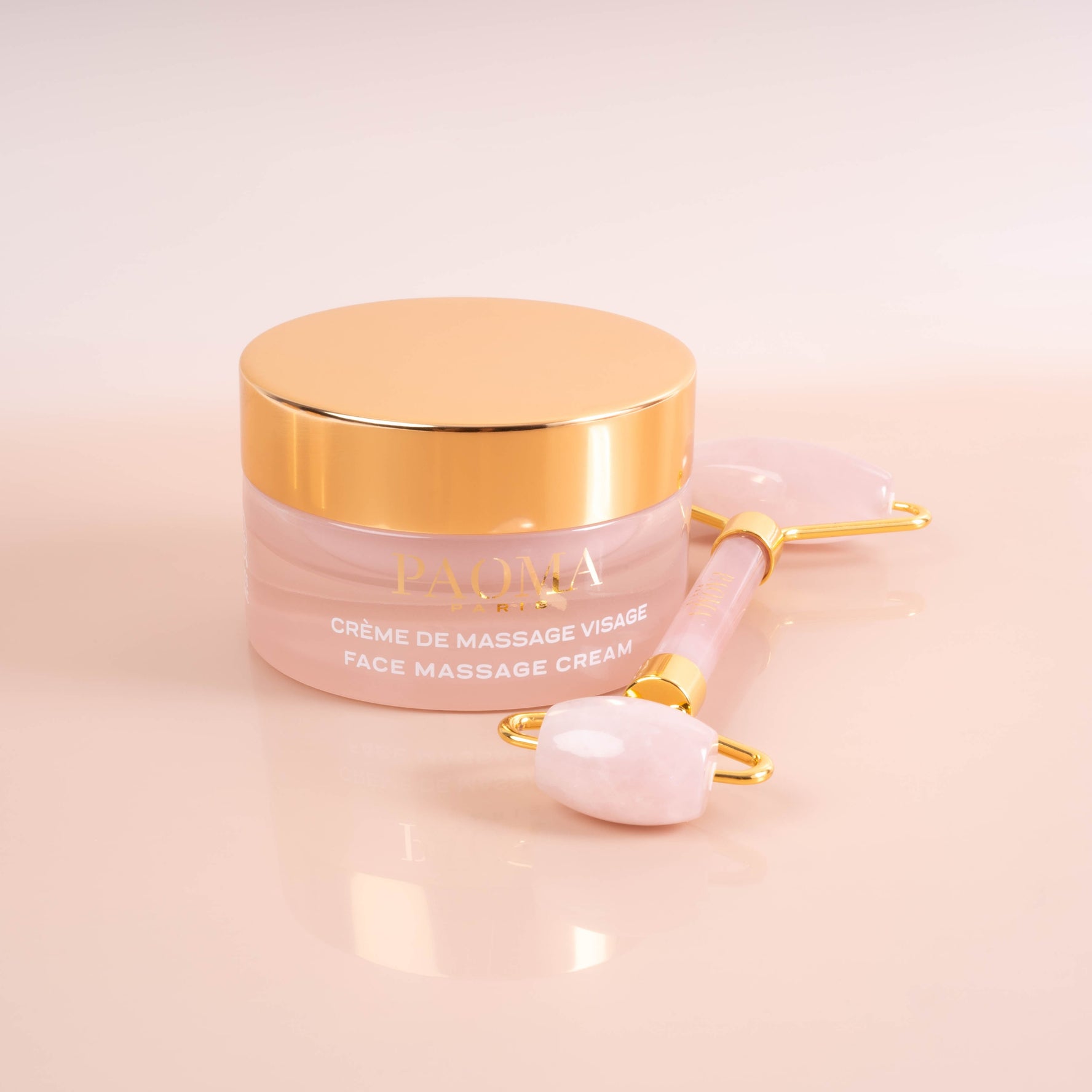 PAOMA Roll-On Rose Quartz PAO2001 3700214700297 Gezicht,Tools PAOMA Skin Care Rollers RETREAT