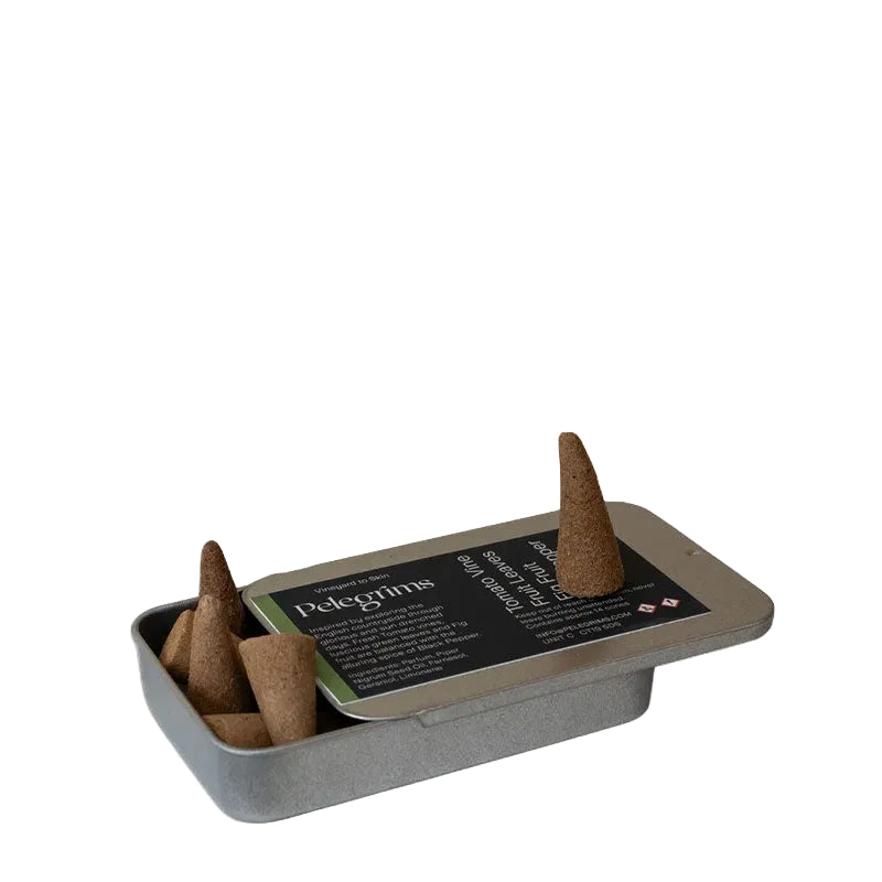 Pelegrims Incense Cones x14 in Tin met Tomato, Fig & Black Pepper