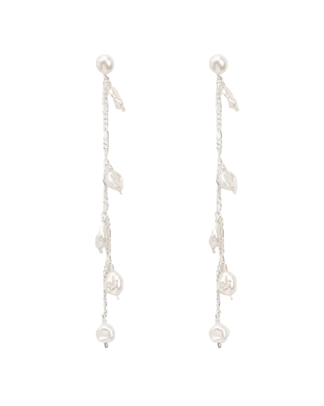 Elegant Stud Earrings With Freshwater Pearls