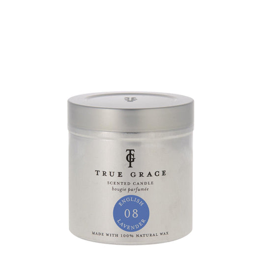 True Grace Walled Garden Tin Candle English Lavender 250g